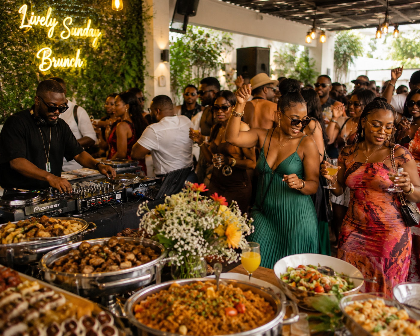 Lively Sunday Brunch/ Party Access Ticket: ?3,000